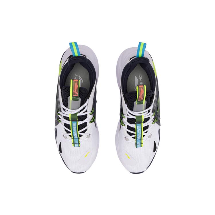 Li Ning Spark Breathable And Lightweight Low top Sports Casual Shoes Men's White Blue Black AGLQ057-1