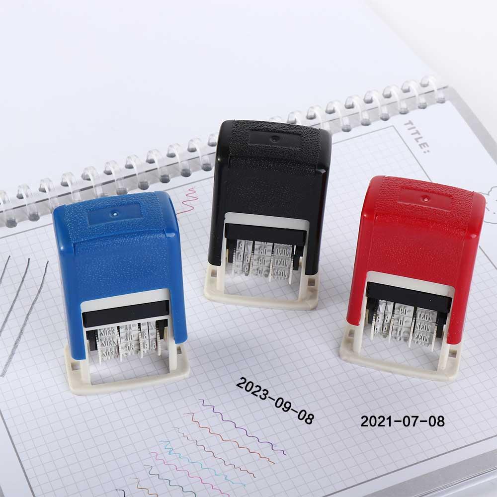 to Ink Self-Inking Stamps Handle Account Stamp Date Stamps Date Wheel Stamp Automatic Ink Return