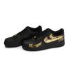 Nike Air Force 1 07 811 Manufacturing, Gilded Horse Low top Skateboard Shoes Women's Black Gold CW2288-001(Team80-)