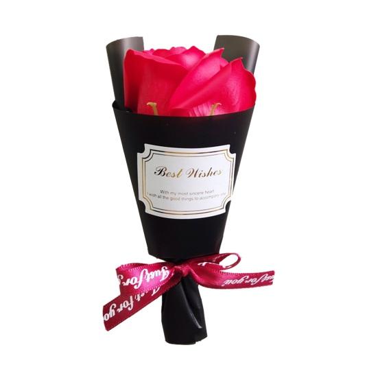 Mini Aromatherapie Seife Rosenstrauß Duftend Künstliche Konservierte Rose Blume Valentinstagsgeschenke für Frauen Freundin Mutter Ehefrau