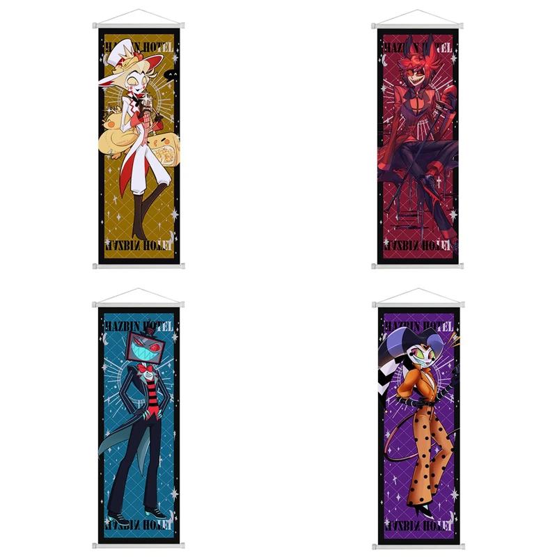 Kreslený Anime Angel Dust Fat Nugget Svitkové Plátno Závěsné Nástěnné Malby Domácí Dekorace Narozeninové Dárky