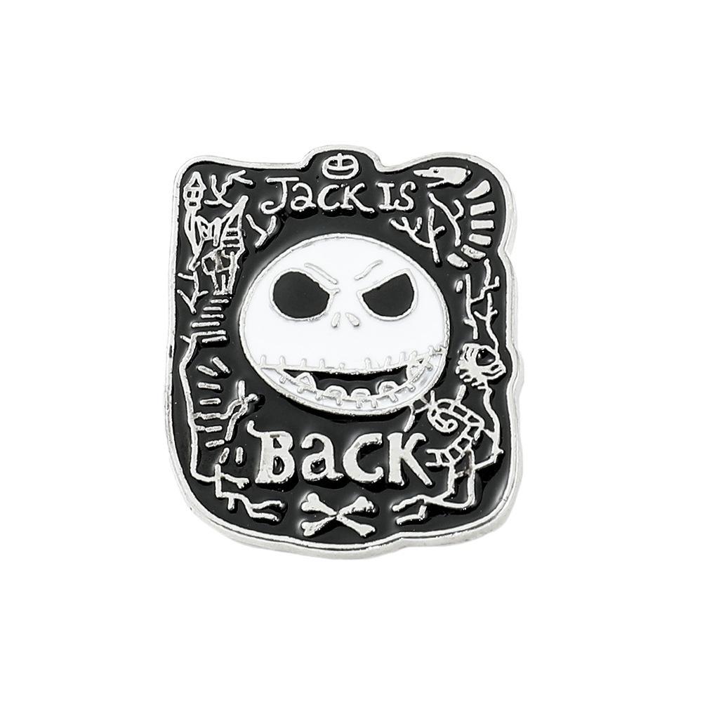 Drop Processed Oil Brooch Stylish Gothic Witch Pin Halloween Theme European And American Style