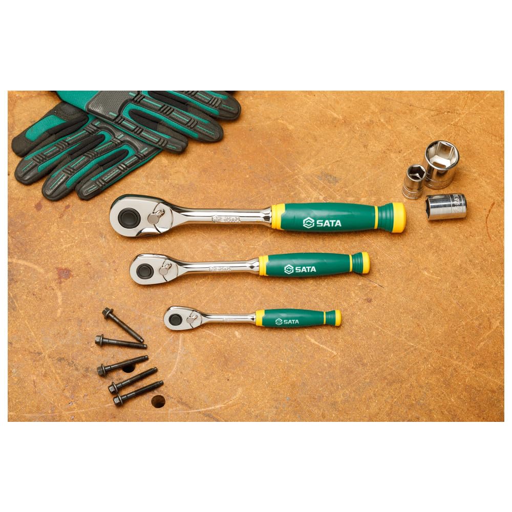 SATA Ratchet Handle Set ST14901G 72XP, 12.7mm Drive, 9.5mm Drive, 6.35mm Drive,