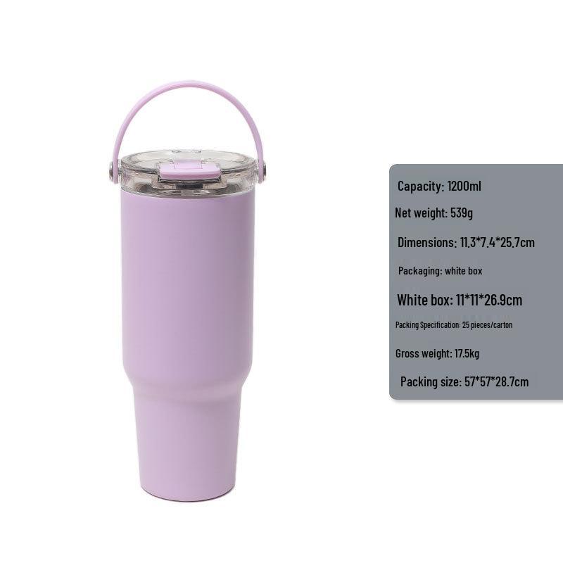 40oz Double-Walled Thermos Cup with Fashionable Lid for Outdoor and Car Use