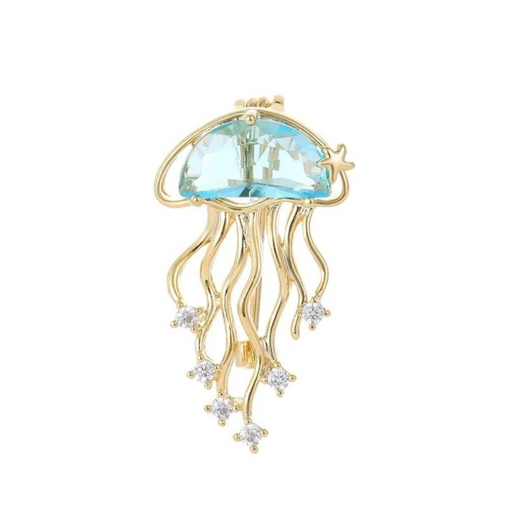 

Zinc Zinc Alloy Bohemian Style Brooch Light Luxury Badge Pin Temperament Jewelry Accessories Gifts синий