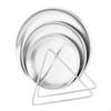 Spit Bone Dish Household Snacks Small Dish Stainless Steel Snacks Cake Dish Dining Table Garbage Plate Kitchen Tool X3UC