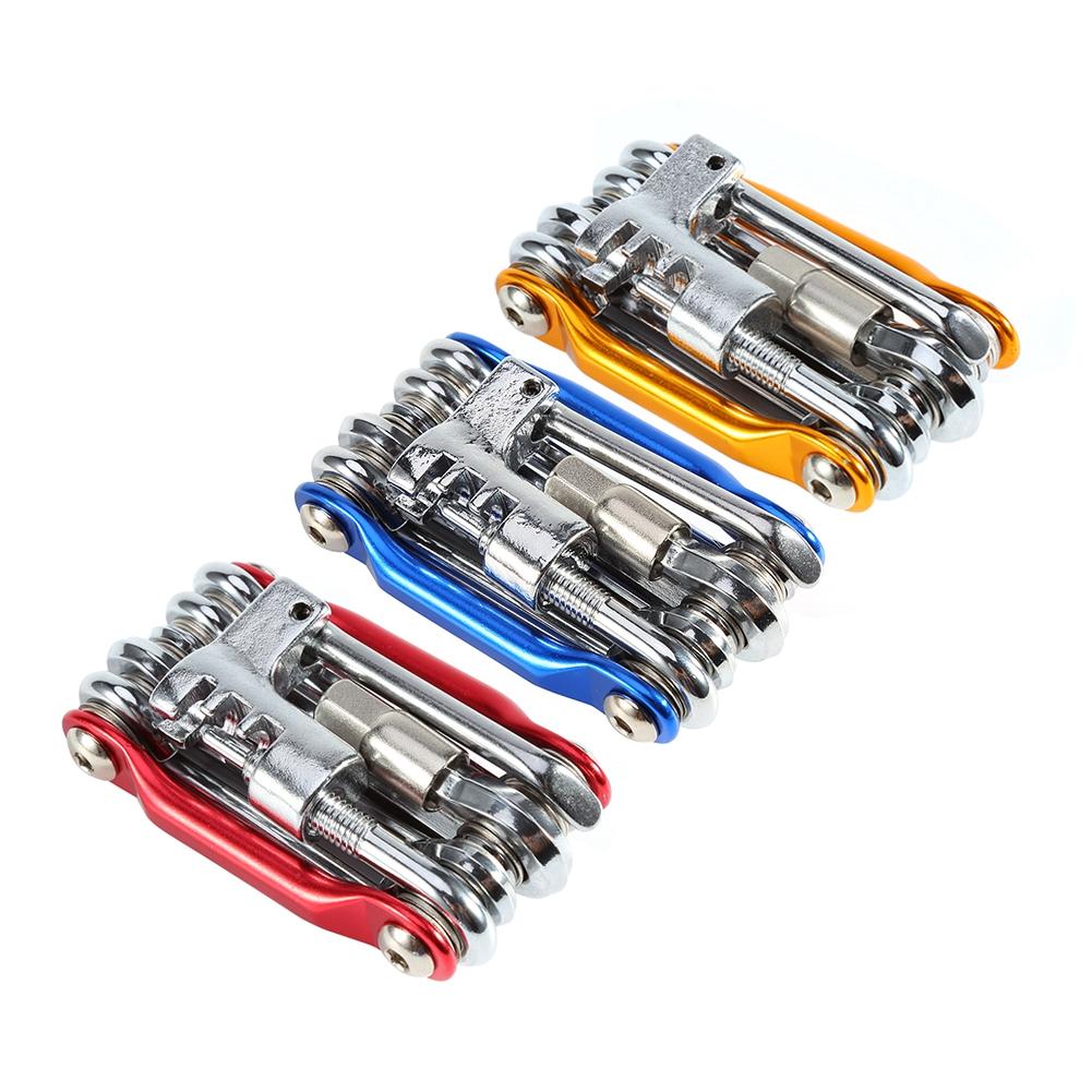 11 in 1 Transformers Fahrradreparaturwerkzeug Fahrradtaschen-Multifunktions-Klappwerkzeug