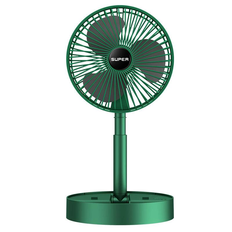 Kompakter wiederaufladbarer USB-Ventilator: Faltbarer, tragbarer Mini-Ventilator für Schreibtisch und Nachttisch