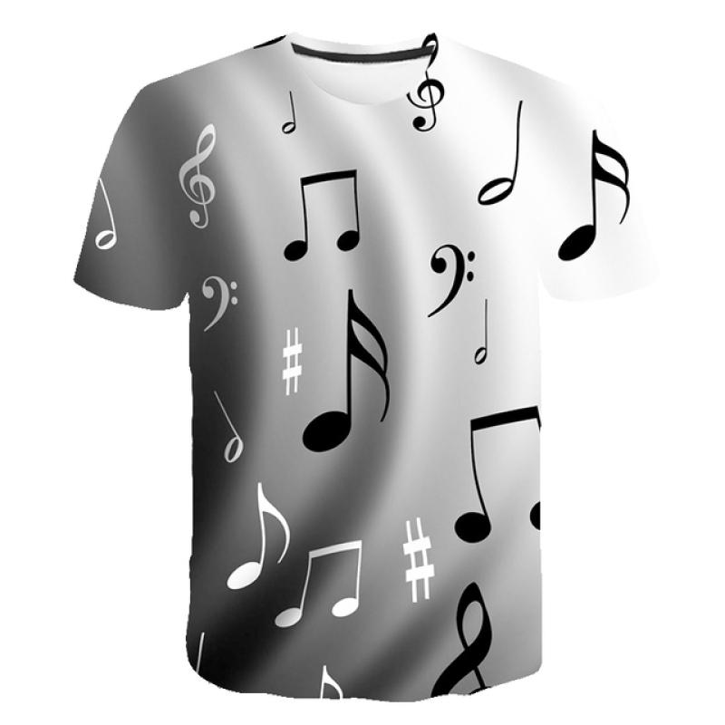 

Music Note 6M-14T Дитячий одяг Футболки для дівчаток Хлопчики Короткі рукави Повсякденні футболки Одяг Дитяча мода з мультфільмів Футболки 120