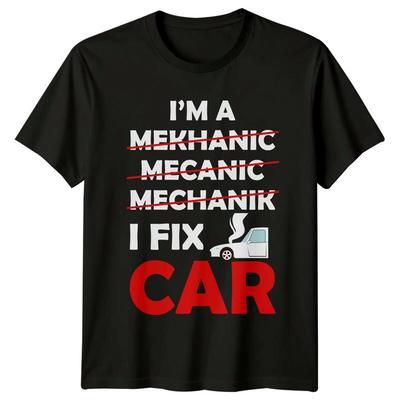 I'm A Mekhanik I Fix Car Mechanic Job Title Funny T-Shirt
