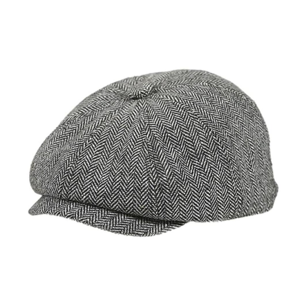 Casual Retro Newsboy Hat, Beilei Hat, Versatile Octagonal Forward Hat