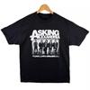 Women's Asking Alexandria Rock Band T-Shirt Vintage Punk Cotton Printed T-Shirt Y2k Top Street Style Harajuku Men's