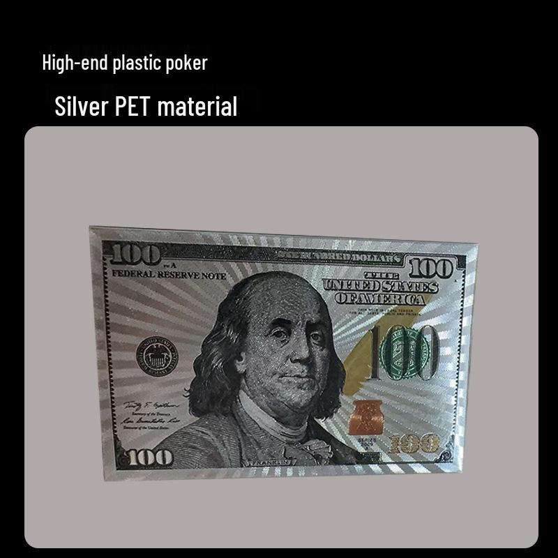 

Пластиковые водонепроницаемые игральные карты с золотой фольгой и серебром — прочные, износостойкие для шахмат и настольных игр