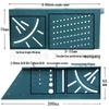 3D Багатофункціональна кутова лінійка для деревообробки - Інструмент для зняття фаски та проведення ліній під кутами 45/90 градусів