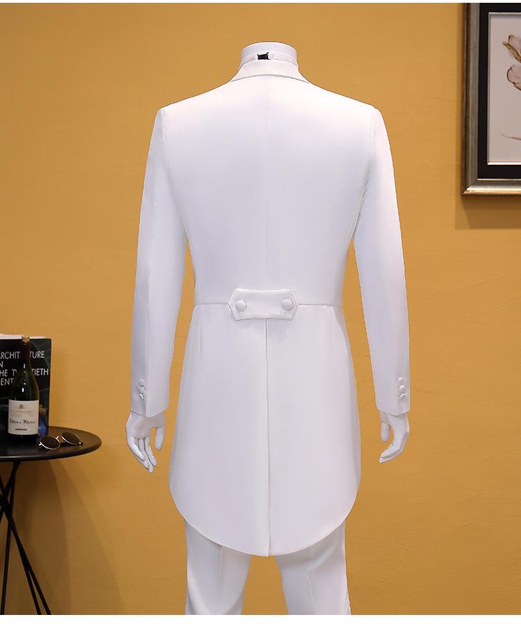 Men's Swallowtail Tuxedo for Formal Events, Stage Performances, and Choir Conductors