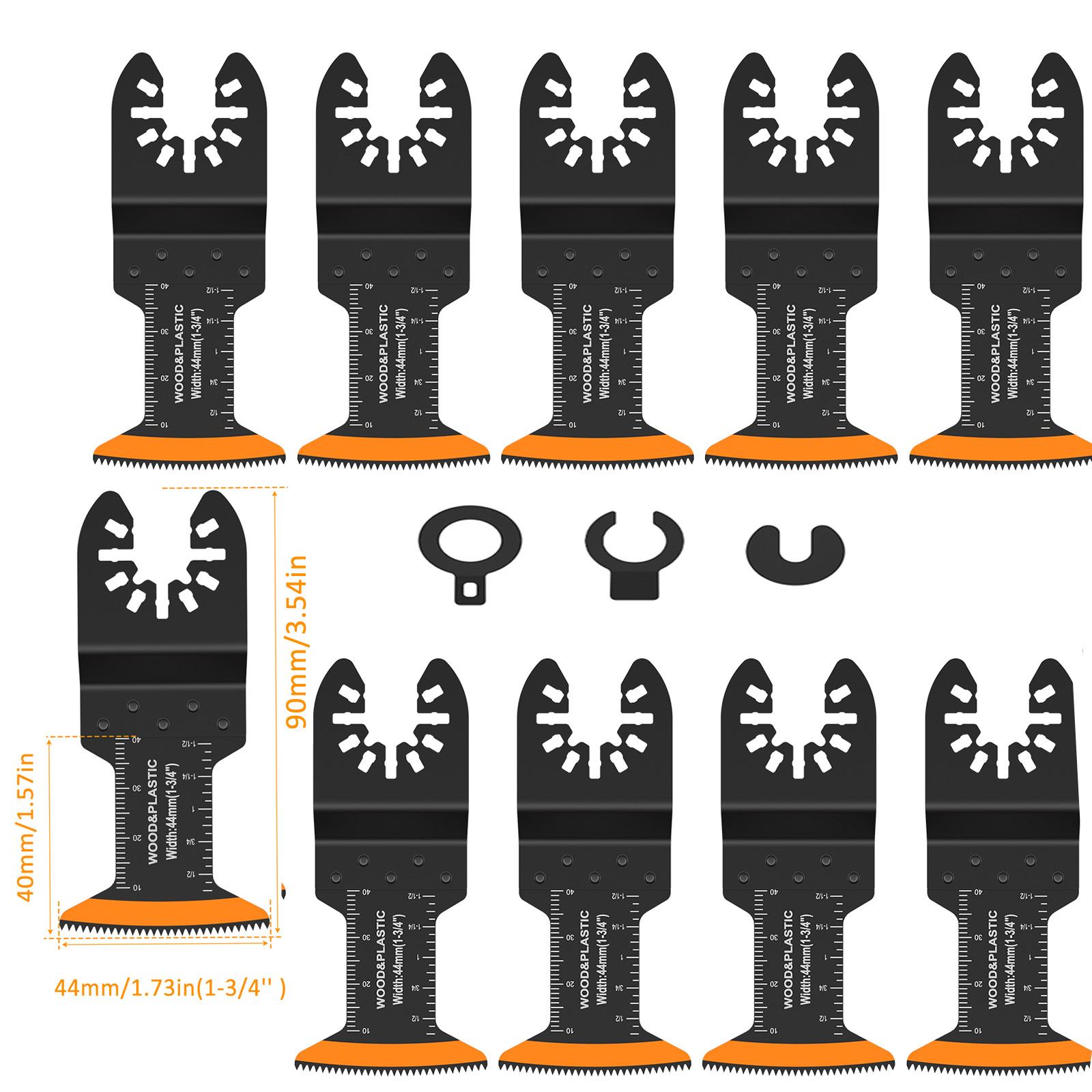 

8/10Pcs Japanese Oscillating Saw Blades HighCarbon teel Bi-Metal Curved edge Multitool Blades Sharp Wear Resistant Cutter Blade