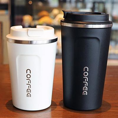 Copo de café 510 ml caneca de escritório a vácuo de aço inoxidável criativo lazer ao ar livre copo de carro