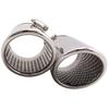 2Pcs for Mercedes Benz C180 Car Exhaust Muffler Tip Stainless Steel Pipe Chrome Modified Car Rear Tail Throat Liner Accessories