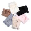 Windproof Bear Ear Hat Scarf Cute Plush Hat Scarf Casual Winter Warm Hedging Cap  Outdoor