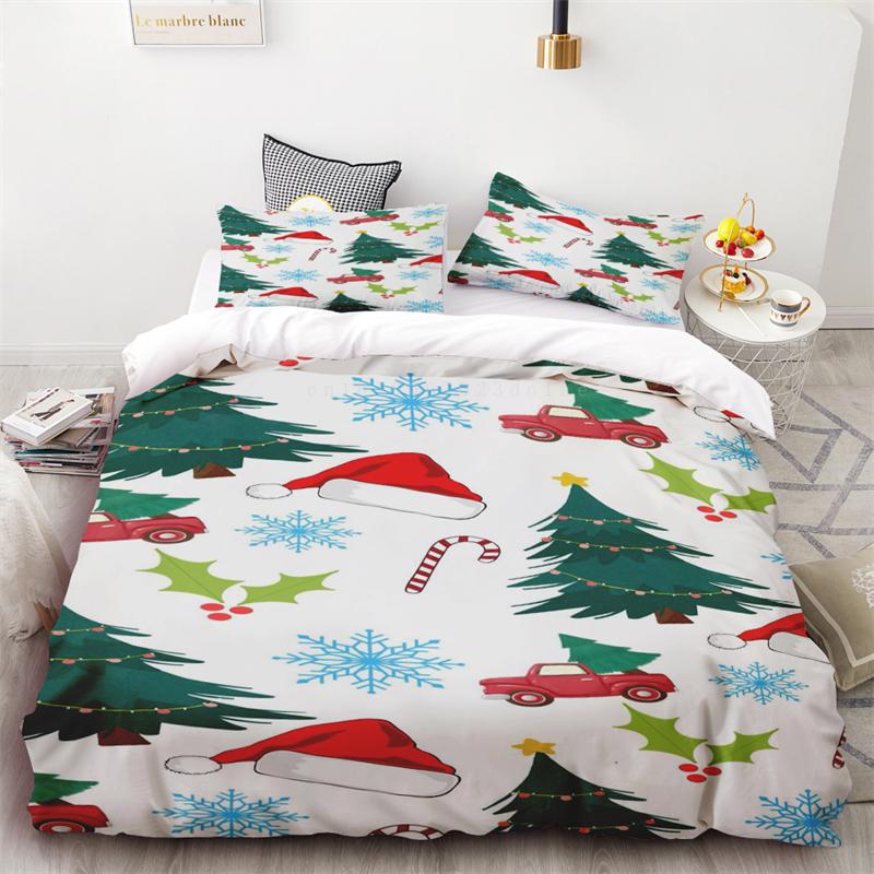 Premium Duvet Cover Christmas Fireworks Candy Bedroom Living Room Room Decoration Single Double Bed Queen King Size