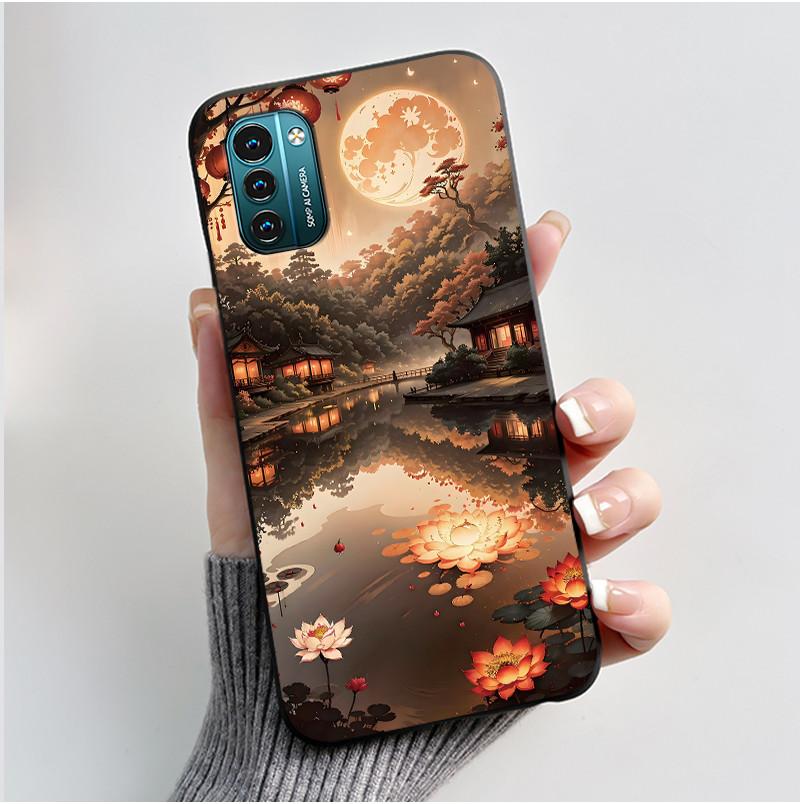 For Nokia G21 G11 Plus Case Cute Love Rabbit Cartoon Black TPU Silicone Soft Cover For NokiaG21 G 11 G11Plus Bumper Phone Case