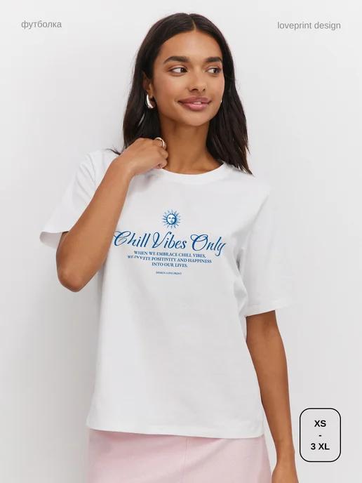 Dressy print T-shirt L