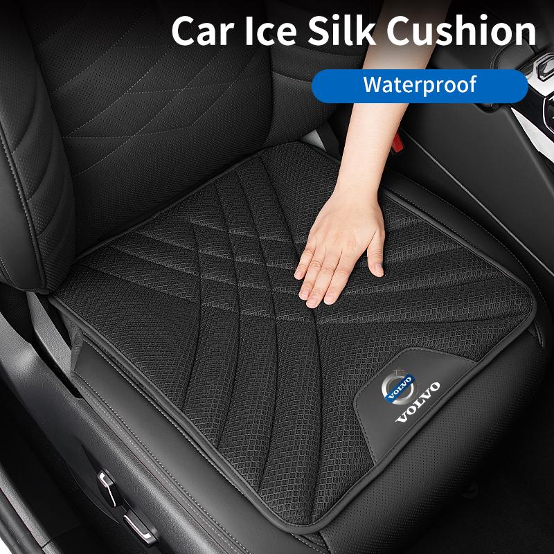 Car Ice Silk Seat Cushion Breathable Anti-Slip Pad Seat Cover Interior For Volvo AWD C30 C70 S60 S80 S90 T6 V40 V50 V60 V70 V