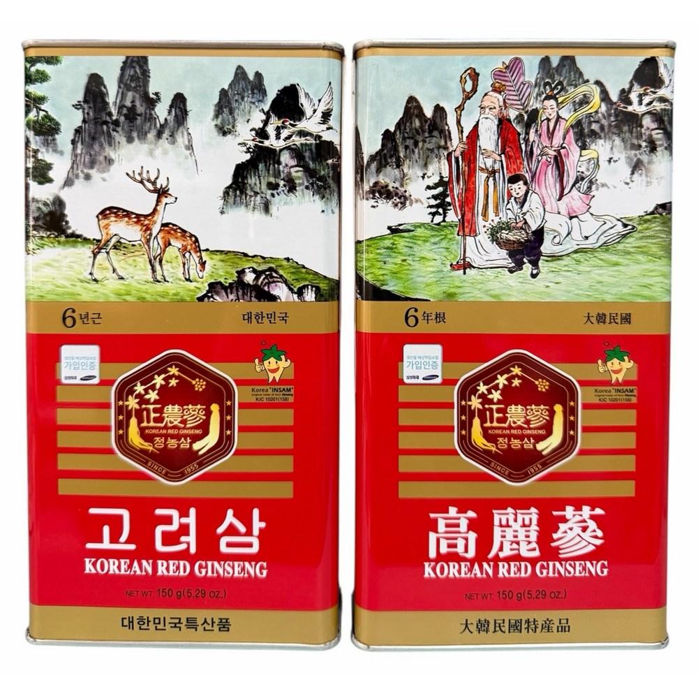 6-Year-Old Korean Red Ginseng Canned Red Ginseng 150g Large Slices (6-10 Roots) 1 Pcs