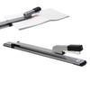 Deli Long Arm Stapler, Saddle Stitch/Flat Stitch Compatible, Maximum 25 Sheets, Labor-Saving Design, Metal Body (Silver)