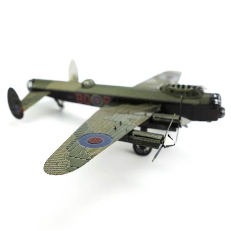 Lancaster Bomber All-Metal 3D Stainless Steel Puzzle Toy - Glue-Free Assembly