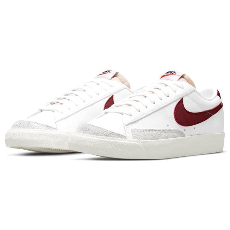New Nike Blazer Low 77 White Team Red Women's DC4769-104