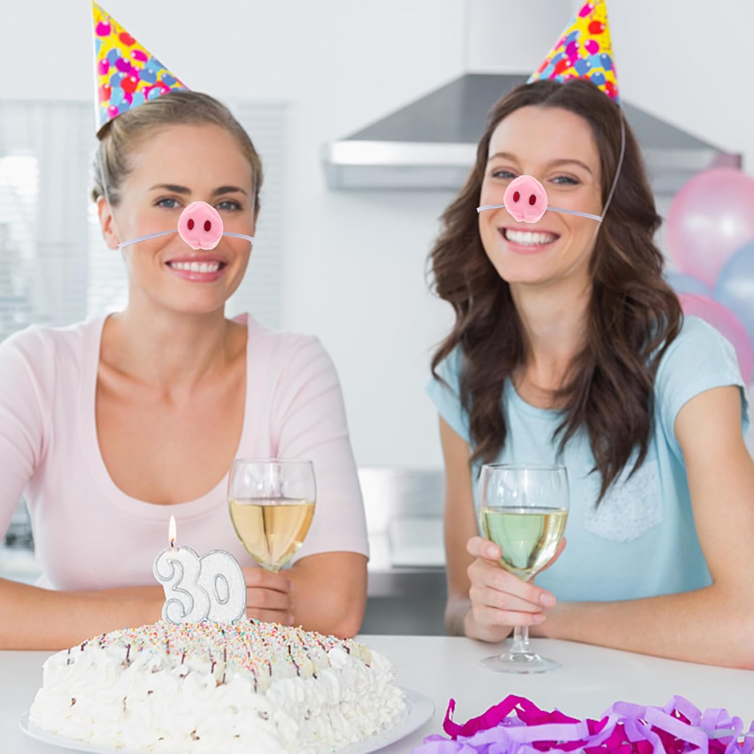 

TOYANDONA Реквизит на Хэллоуин 3 шт. Игрушечные животные Плюшевые животные Косплей Животный нос Косплей Искусственный свиной нос Искусственное животное Портативный Декорировать Головной убор Реквизит Ткань