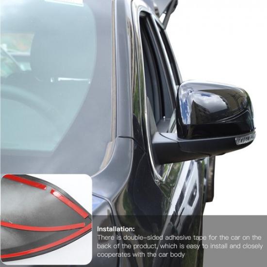 2X Rear View Mirror Decor Cover For Jeep Grand Cherokee 2011+ Accessories