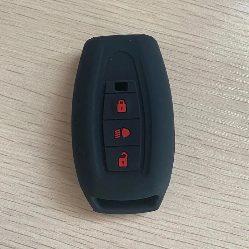 Silicone Car Fob Key Case Rubber Protector Cover Shell Holder Accessories for Tata Storme Aria Safari India 3 Buttons Remote