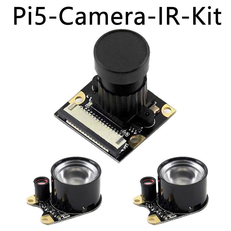 

Камера нічного бачення з інфрачервоним підсвічуванням для Raspberry Pi, 5 МП, сумісна з Pi 5, Pi 4 та Pi Zero.