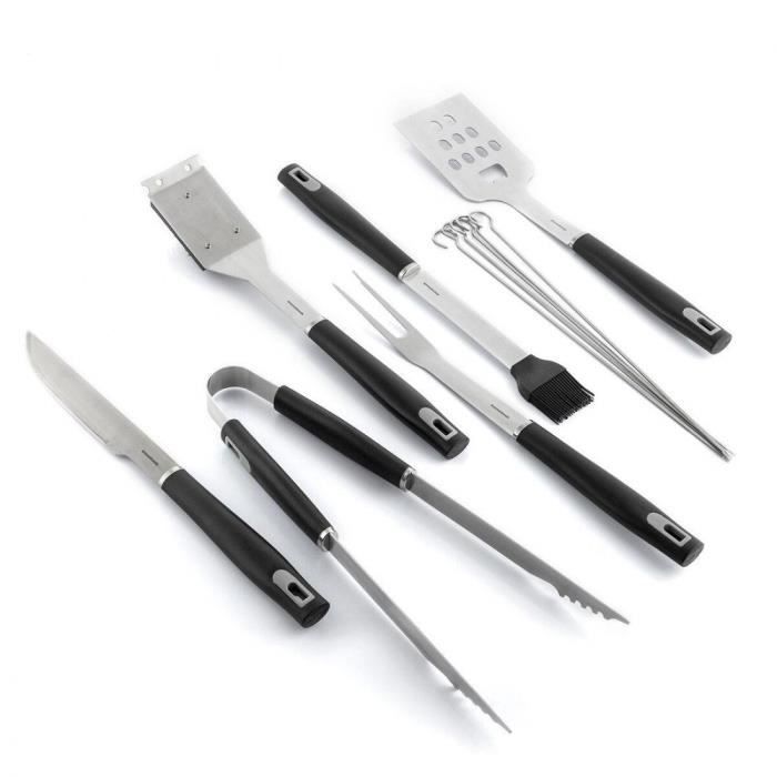 Ensemble barbecue - GENERIC - Sac de transport intelligent - 12 pièces - Ustensiles de cuisine - Neuf