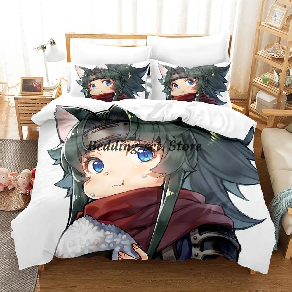 Skeleton Knight Bedding Set Single Twin Full Queen King Size Bed Set Aldult Kid Bedroom Duvetcover Sets Anime Bed Sheet Set