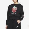 Nike Crew Neck Sports Pullover Long Sleeve Sweatshirt Women sweatshirt Black CJ3726-010