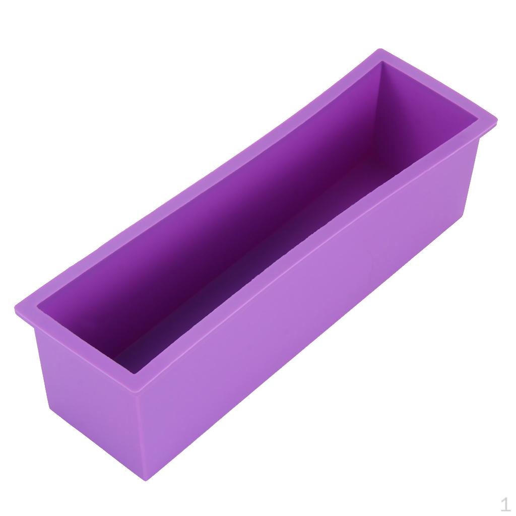 

Гибкое прямоугольное мыло — буханка с крышкой, инструмент «сделай сам» для мыла, принадлежности для изготовления тортов, силикон, A Purple