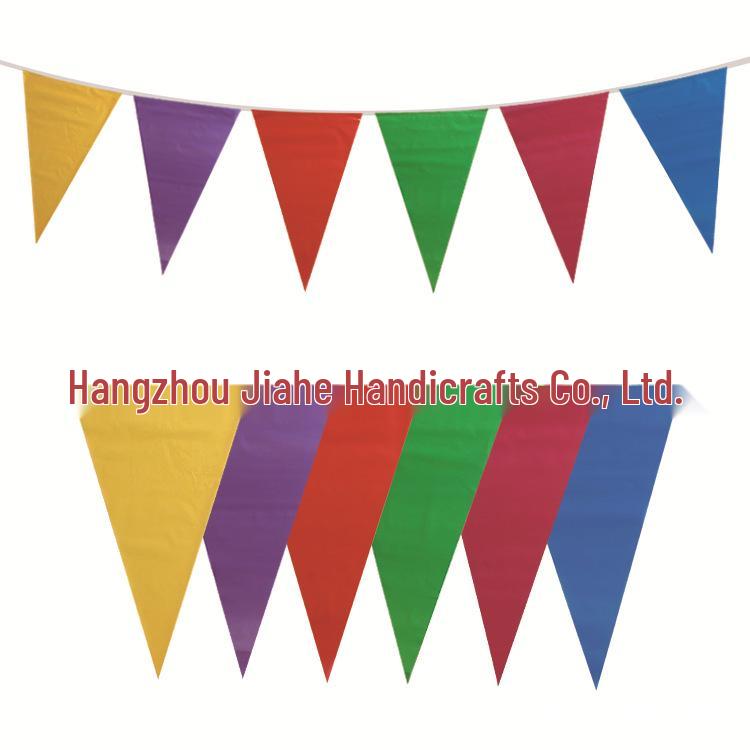 

Colorful Red Pennant Bunting for Housewarming, Weddings, Outdoor Festivals, and Decorations 5 colors, 20x30 cm, 20 flags, 8m length