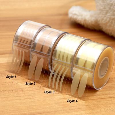 600pcs Eye Lift Strips Double Eyelid Tape Clear Gray Eyelid Stripe Big Eyes Invisible Double Fold Eyelid Sticker Makeup Tool WBL