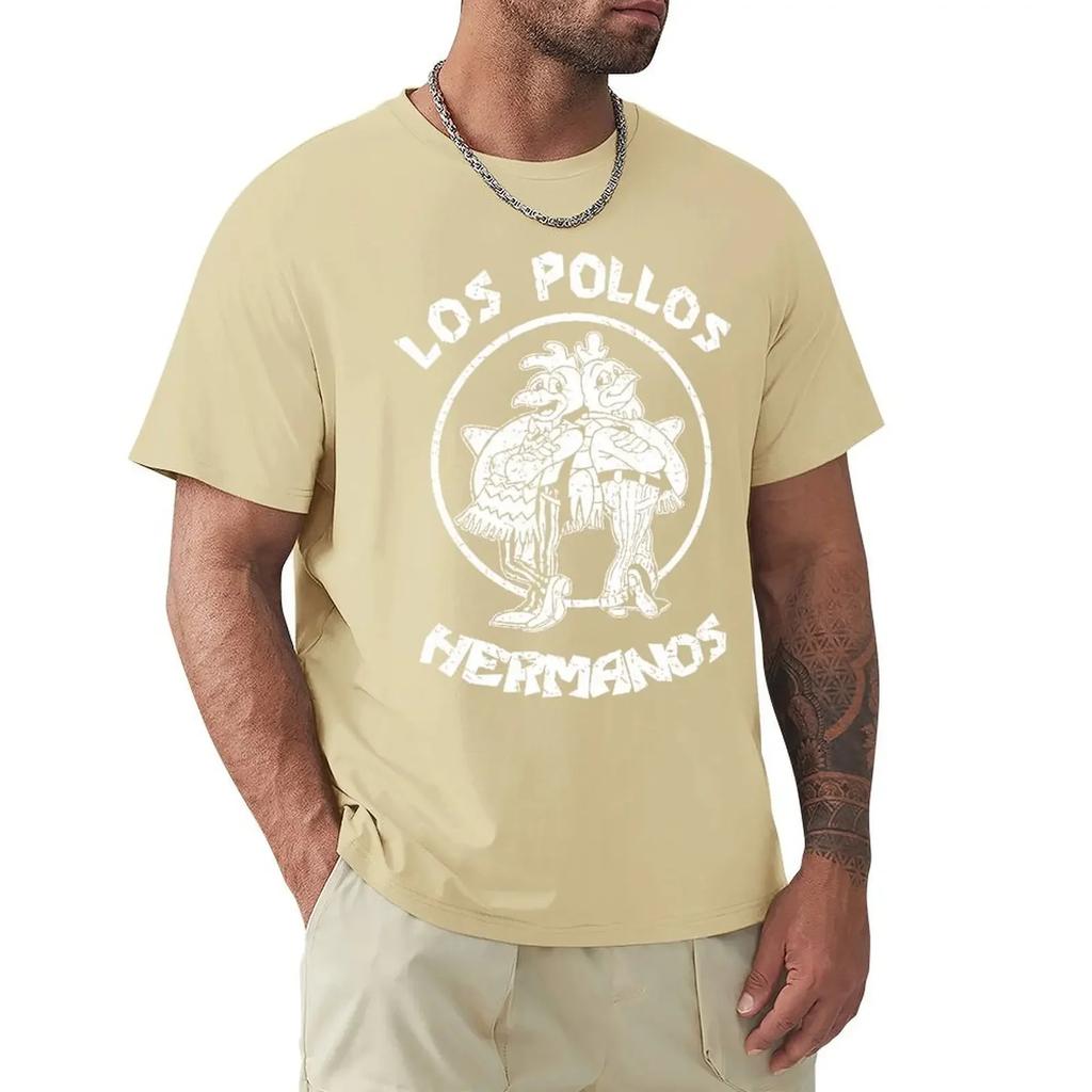 TV Series Breaking Bad Los Pollos Hermanos T-shirts Fashion Funny Chicken Brothers Men Cotton High Quality T-shirt Streetwear