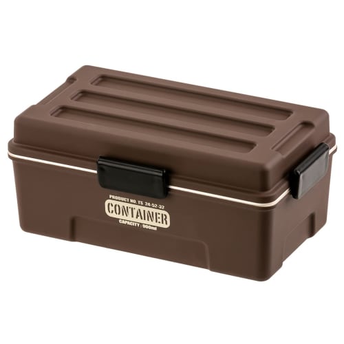 

Single-Tier 900ml Large Capacity Bento Box for Men (Brown)
