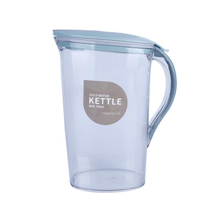 

Clear Flip-Top Refillable Water Kettle for Cold Beverages 1500ml