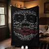 1pc Joker Theme Design Flannel Blanket - 3D Printed Soft Warm, All-Season Lightweight Throw for Camping Travel Bed-080754