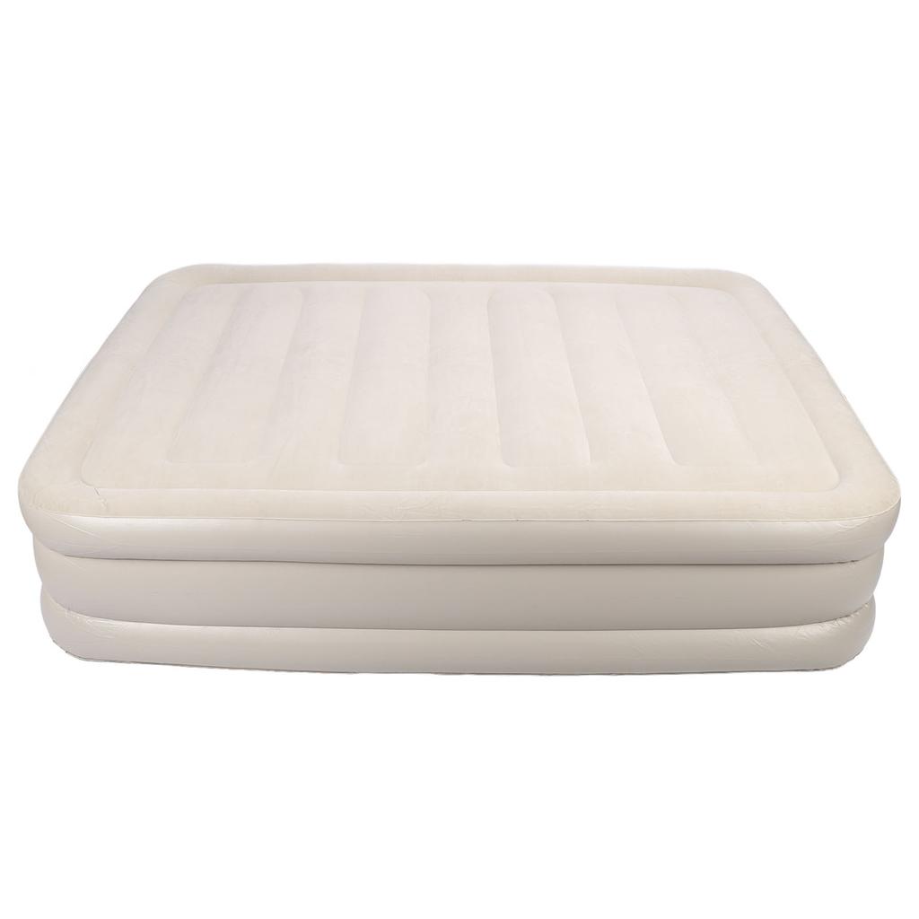 Inflatable   Bed 661lb Weight Capacity Portable PVC Flannel Blow Up Mattress for Outdoor Camping Home Use
