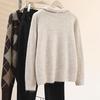 Women's Embroidered Wool-Blend Tie-Knit Sweater
