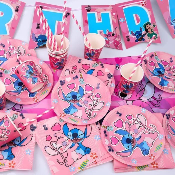 Vaisselle de fête - Lilo Stitch - Ensemble anniversaire - 10 assiettes - 10 gobelets - 20 serviettes