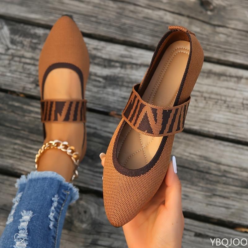 2025 Summer Retro Flat Heel Pointed Shallow Mouth Women's Flat Shoes Women's Ballet Low Heel Barefoot Elegant Large LeFu Shoes