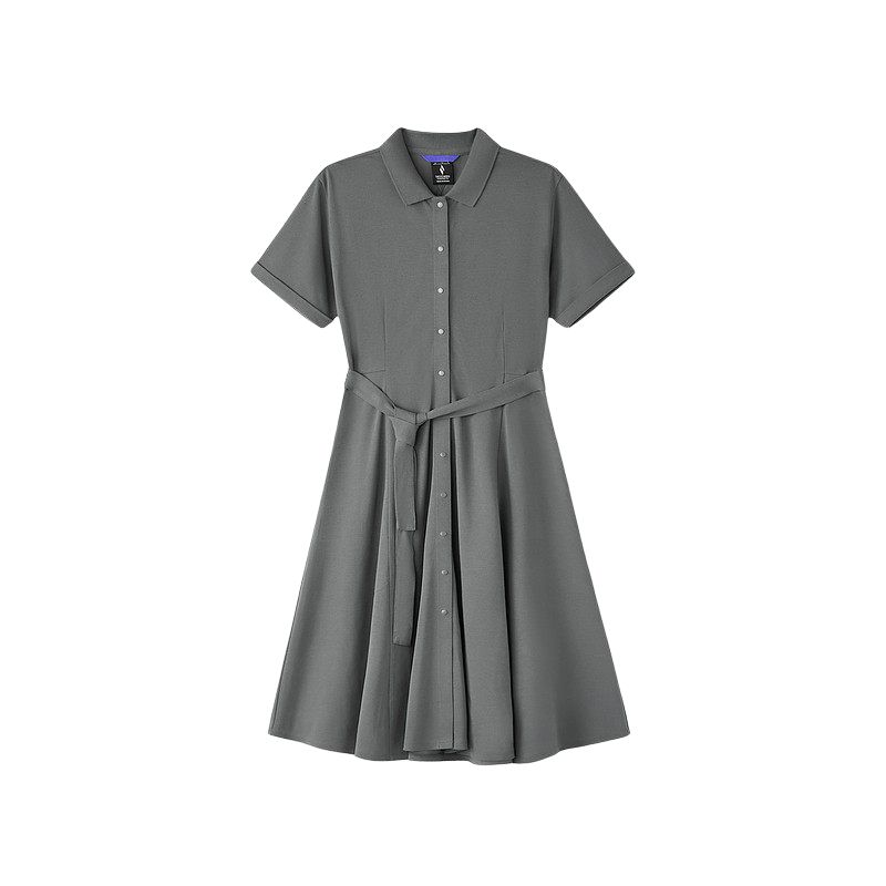 Skechers Classic Collection Knit Sports Solid Color Slim Fit Knit Dress Women dresses L226W054-00SP S